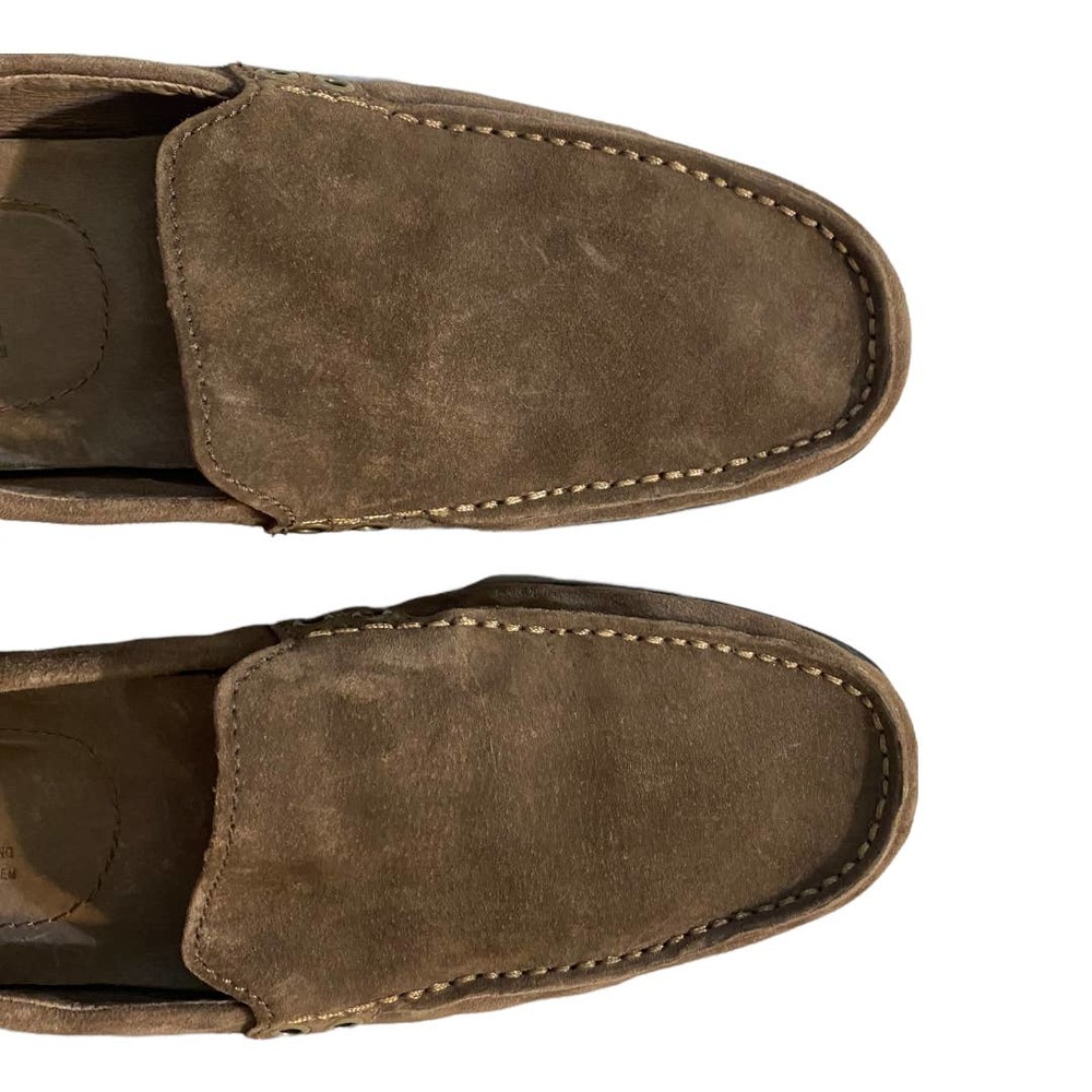 UGG Australia Ballard brown leather slip on dressy casual loafers size 10 - Picture 13 of 15